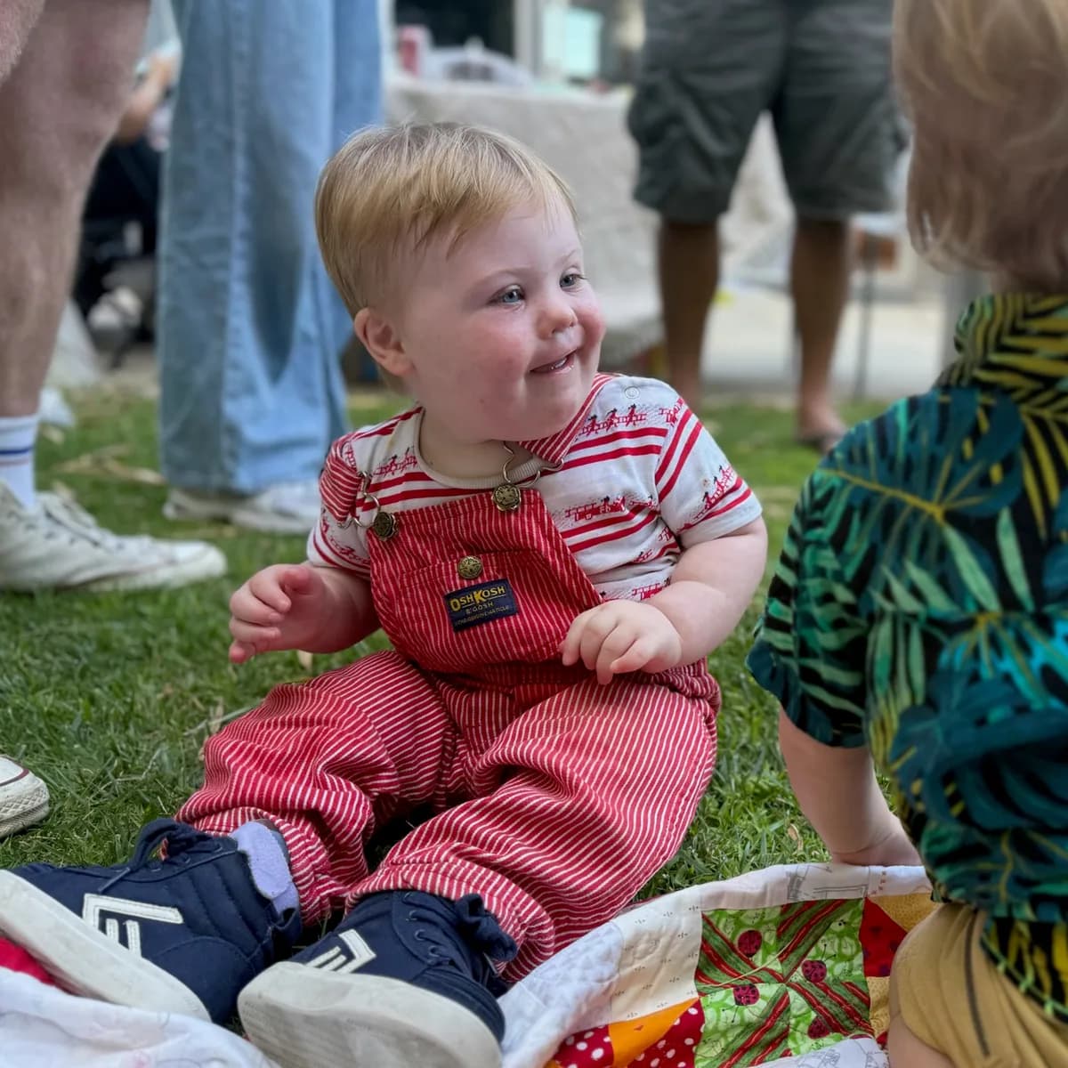 Baby playing